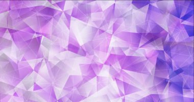 Açık mor çokgen video örneği 4K döngüsü.