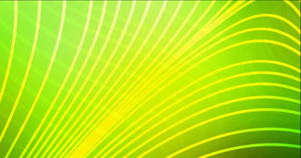 4K boucle vert clair, animation jaune avec des lignes nettes. — Video