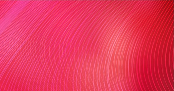 4K looping light red flowing video with straight lines. — Stock Video