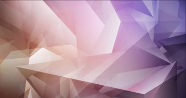 4K koyu pembe, kırmızı çokgen soyut animasyon.