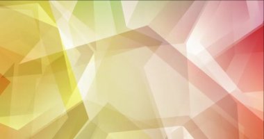 4K döngü açık yeşil, eşkenar dörtgenli kırmızı soyut animasyon.