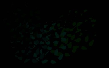 Rastgele şekilli koyu yeşil vektör deseni. Soyut tarzda rengarenk gradyan şekilleri olan bir resim. Kartvizitiniz için modern tasarım.