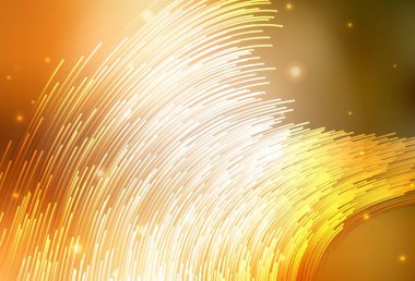 Eğri çizgileri olan hafif turuncu vektör arkaplanı. Soyut ve gradyan renkte renkli çizimler. Markan için yeni kompozisyon.