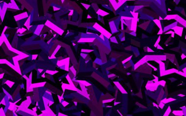 İçinde noel yıldızları olan koyu pembe vektör deseni. Soyut şablondaki yıldızlarla dekoratif parlak illüstrasyon. İş ilanınız için akıllı tasarım.