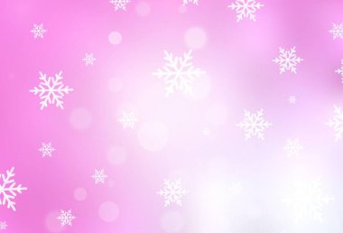 Açık pembe vektör arkaplanı tatil tarzında. Modern soyut Noel ruh hali şekilleri. Kitapçıklar, eğitim broşürleri.