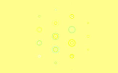 Açık yeşil, baloncuklu kırmızı vektör arka planı. Soyut arka planda bulanık kabarcıklar ve renkli gradyan. Duvar kağıtlarının dokusu için desen.