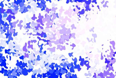 Memphis şekilli açık mor vektör arkaplan. Soyut tarzda rengarenk gradyan şekilleri olan bir resim. Bir cep telefonu için arka plan.