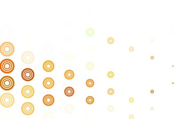 Açık yeşil, baloncuklu sarı vektör arkaplan. Doğa tarzında renkli baloncuklu soyut illüstrasyon. Duvar kağıtlarının dokusu için desen.