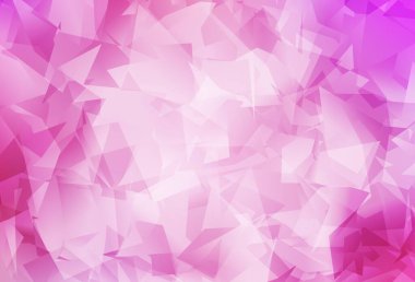 Açık pembe vektör çokgen çizimi. Yarım ton şeklinde, üçgenli yaratıcı illüstrasyon. Marka kitabınız için yeni şablon.