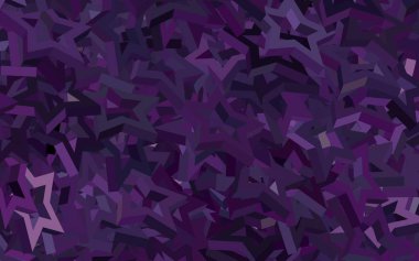 Parlak yıldızlı koyu pembe vektör düzeni. Bulanık arkaplanda gradyanı olan yıldızlar. Kozmik arkaplanlar için şablon.