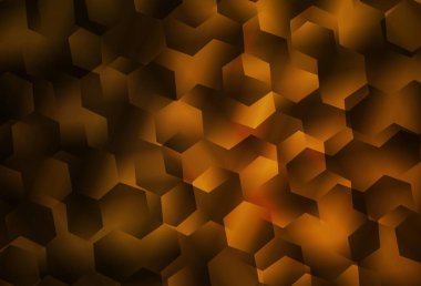 Koyu turuncu vektör çokgen desen. Gradyanı olan üçgen geometrik örnek. Dizaynınız için üçgen desen.