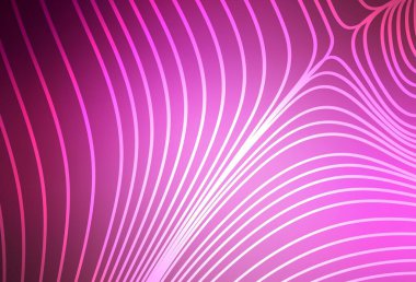 Tekrarlanan çubuklu açık pembe vektör şablonu. Soyut şablon üzerinde çizgileri olan renkli, parlak bir illüstrasyon. Reklamınız, posteriniz, afişiniz için en iyi tasarım.