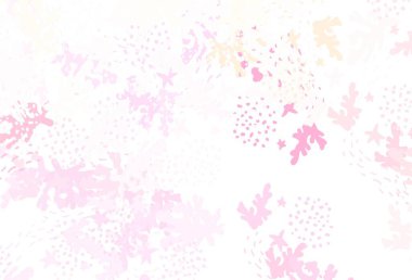 Açık pembe, rastgele şekilli sarı vektör deseni. Soyut tarzda rengarenk gradyan şekilleri olan bir resim. Kartvizitiniz için modern tasarım.