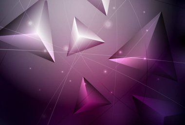 Koyu pembe vektör soyut mozaik desen. Çokgen tarzda tamamen yeni bir renk çizimi. Pankartın için tamamen yeni bir şablon.