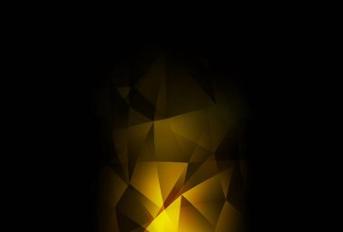 Koyu sarı vektör çokgen arkaplan. Üçgenli modern soyut çizim. Bir markanın arkaplanı için desen.