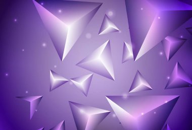 Üçgen biçiminde koyu mor vektör dokusu. Üçgenli soyut gradyan çizimi. Web siteniz için basit tasarım.