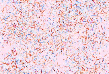 Açık pembe, renkli çizgileri olan mavi vektör dokusu. Keskin çizgili parlak renkli çizimler. Güzel geçmişiniz için şablon.