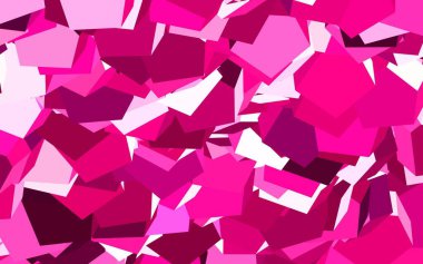 Renkli altıgenli açık pembe vektör dokusu. Altıgenli soyut bir tasarım. İş ilanınız için tasarım.