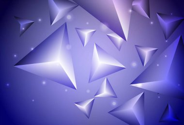 Çokgen biçimli koyu mavi vektör arkaplan. Soyut üçgenli dekoratif tasarım. Web siteniz için basit tasarım.
