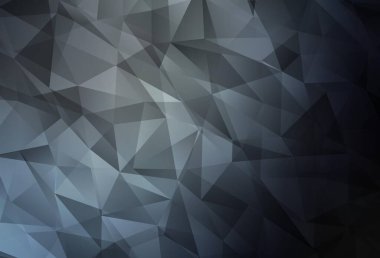 Açık gri vektör düşük polimerli doku. Üçgenli renkli soyut çizimler. Dizaynınız için üçgen desen.