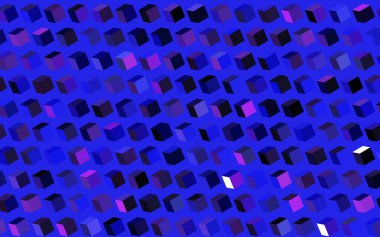 Koyu pembe, eşkenar dörtgenli mavi vektör arkaplan. Renkli dikdörtgenleri olan bir resim. İş ilanınız için akıllı tasarım.