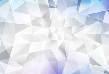 Açık Pembe, Mavi vektör çokgen şablon. Gradyanı olan zarif parlak çokgen çizimi. Pankartın için tamamen yeni bir şablon.