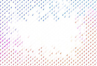 Açık mavi, eğri çizgileri olan kırmızı vektör şablonu. Eğilimli soyut bir çizim. Reklamlarınız, posterleriniz, afişleriniz için yepyeni bir tasarım..