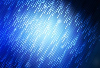 Düz çizgileri olan koyu mavi vektör düzeni. Çizgilerle modern geometrik soyut çizim. Reklamlar, posterler, afişler için desen.