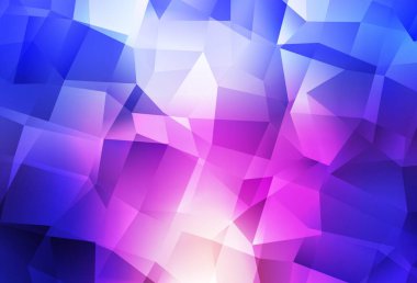 Açık mavi, kırmızı vektör çokgen arka plan. Çokgen şekilli bir örnek. Arkaplanlarınız için desenli desen.