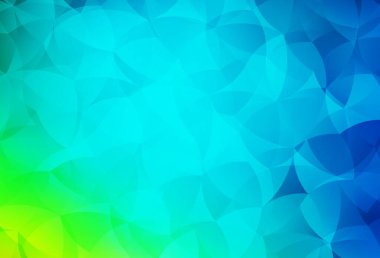 Açık mavi, soyut şekilli yeşil vektör dokusu. Soyut tarzda rengarenk gradyan şekilleri olan bir resim. Kartvizitiniz için modern tasarım.