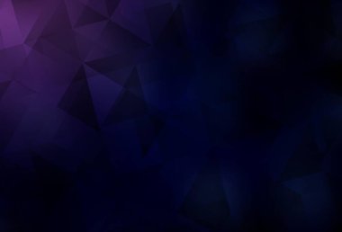 Koyu Mor, Pembe vektör parlayan üçgen fon. Origami tarzında gradyan ile geometrik çizim. İş tasarımınız için yepyeni bir tarz.