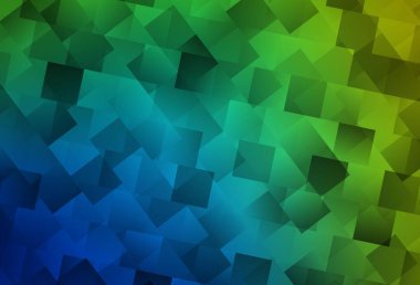 Açık mavi, dikdörtgen biçiminde yeşil vektör dokusu. Renkli dikdörtgenlerle modern soyut çizimler. Reklamınız, posteriniz, afişiniz için en iyi tasarım.