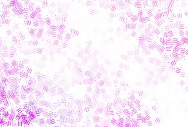 Açık Mor, keskin çizgileri olan pembe vektör deseni, noktalar. Renkli çubuklarla, soyut çizimler. Meşgul web siteleriniz için şablon.