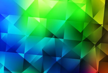 Karanlık çok renkli vektör soyut mozaik desen. Origami stilinde gradyan ile yaratıcı geometrik illüstrasyon. Dizaynınız için üçgen desen.