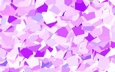 Altıgen biçiminde açık pembe vektör şablonu. Renkli altıgenli soyut illüstrasyon. Duvar kağıtlarının dokusu için desen.