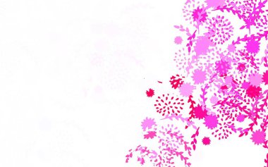 Açık Mor, çiçekli Pembe vektör zarif şablon karalama stili ve çiçekler. Cep telefonlarının geçmişleri için şablon.