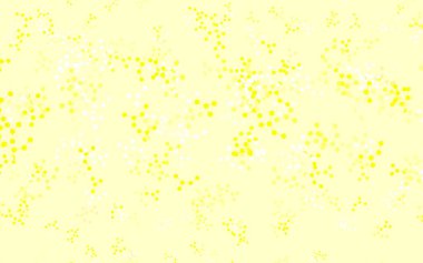 Açık yeşil, yapay zeka yapısına sahip sarı vektör şablonu. Soyut şablondaki yapay zeka şekilleriyle parlayan illüstrasyon. Bilim için desen, geleceksel tasarımlar..