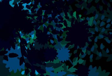 Koyu mavi, soyut şekilli kırmızı vektör dokusu. Soyut gradyan şekilli basit renkli çizimler. Bir cep telefonu için arka plan.