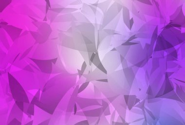 Açık Mor, çokgen şekilli pembe vektör arkaplanı. Soyut gradyan şekilli basit renkli çizimler. Bir cep telefonu için arka plan.