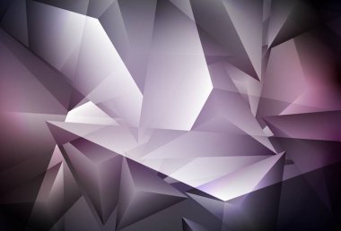 Koyu pembe, sarı vektör arka planı ve çokgen tarzı. Doğa tarzında üçgenleri olan güzel bir çizim. Bir cep telefonu için arka plan.