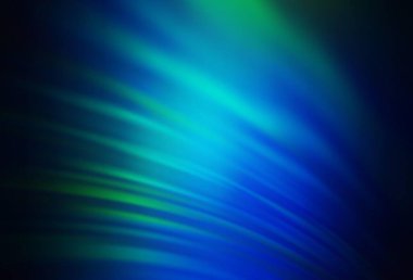 Koyu mavi, yeşil vektör soyut parlak şablon. Gradyan ile modern soyut çizim. Marka kitabınız için yeni biçim tasarımı.