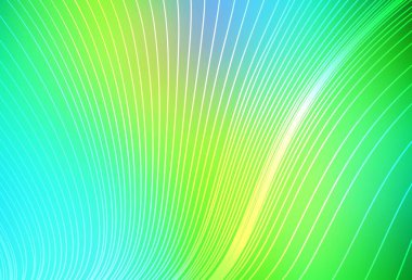 Açık mavi, tekrarlanan çubuklu yeşil vektör şablonu. Renkli çubuklarla, soyut çizimler. Reklam, kitapçıklar, broşürler için desen.