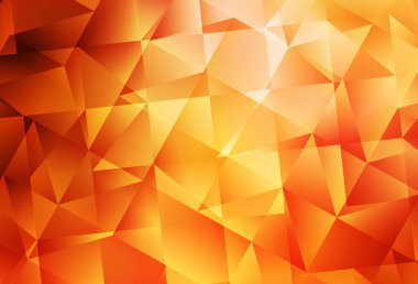 Açık kırmızı, sarı vektör üçgen mozaik doku. Origami tarzında gradyan ile geometrik çizim. Web siteniz için yeni bir doku.