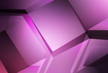 Açık Mor, altıgenli pembe vektör arkaplan. Altıgenli soyut bir tasarım. Reklamlar, broşürler için desen.