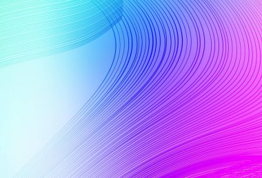 Açık pembe, ince çizgili mavi vektör dokusu. Eğri şekilli yepyeni renkli bir tasvir. Reklamınız için yepyeni tasarım..
