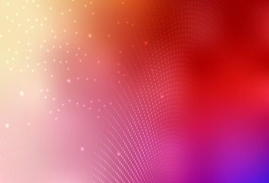 Açık Kırmızı, Sarı vektör, renkli su damlaları ile modern soyut çizim. Bulanık yağmur damlaları olan soyut bir çizim. Bir cep telefonu için duvar kağıdı.