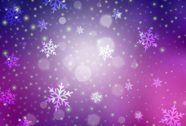 Koyu mor vektör düzeni yeni yıl tarzında. Modern soyut Noel ruh hali şekilleri. Harfler ve tipografi için şablon.