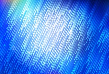 Parlak çizgili hafif BLUE vektör arkaplanı. Keskin çizgili parlak renkli çizimler. Reklam, kitapçıklar, broşürler için desen.