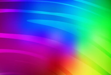 Eğri çizgileri olan koyu renkli vektör deseni. Basit eğri biçiminde parlak renkli bir illüstrasyon. Reklamınız için yepyeni tasarım..