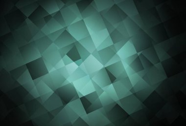 Dikdörtgenli koyu yeşil vektör arkaplan. Renkli dikdörtgenlerle modern soyut çizimler. Reklamlar için desen.